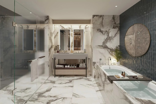 Three-Bedroom's Ensuite Bathroom Area at The Haraya Residences Bridgetowne Three-Bedroom's Ensuite Bathroom Area at The Haraya Residences Bridgetowne